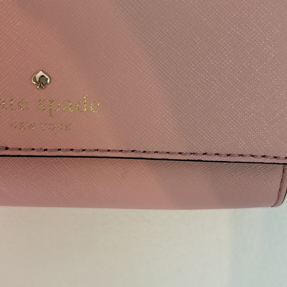 Kate Spade Light Pink Purse Small Gold Chain and Leather Strap - Picture 10 of 16
